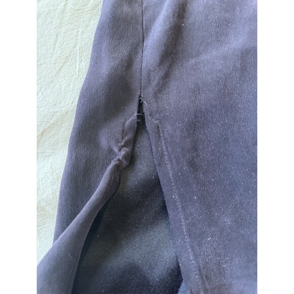 Eileen Fisher Womens M Burgundy Single Button Slit 100% Silk Blouse Georgette - Picture 8 of 8